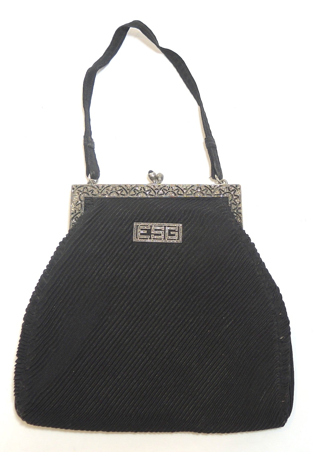 1920s Silver Beaded Handbag