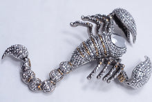 Load image into Gallery viewer, Vintage Signed Butler &amp; Wilson 4-1/2&quot; Scorpion Brooch