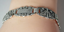 Load image into Gallery viewer, Vintage WW2 US Air Force Sterling Silver Forget Me Not Bracelet  - JD10280