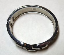 Load image into Gallery viewer, Vintage Signed BR Blue Enamel Clamper Bracelet