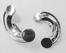 Load image into Gallery viewer, Vintage Signed Bartek Half Moon Clip Earrings