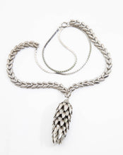Load image into Gallery viewer, Vintage Chrome Acorn Necklace  - JD10818