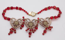 Load image into Gallery viewer, One Of A Kind Anka Czech Glass Heart Necklace  - JD10584