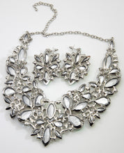 Load image into Gallery viewer, Contemporary Huge Borealis Rhinestone Necklace and Earrings - JD10655
