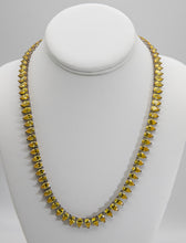 Load image into Gallery viewer, Vintage Sterling Silver Yellow CZ Necklace - JD10617