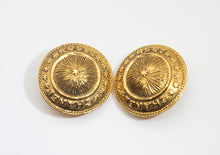 Load image into Gallery viewer, Vintage 1990 Chanel Button Shaped Earrings - JD10665