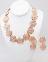 Load image into Gallery viewer, Vintage Medallion Necklace and Dangling Earrings Set - JD10567A