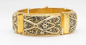 1970s Paneled Design Bracelet   - JD11028