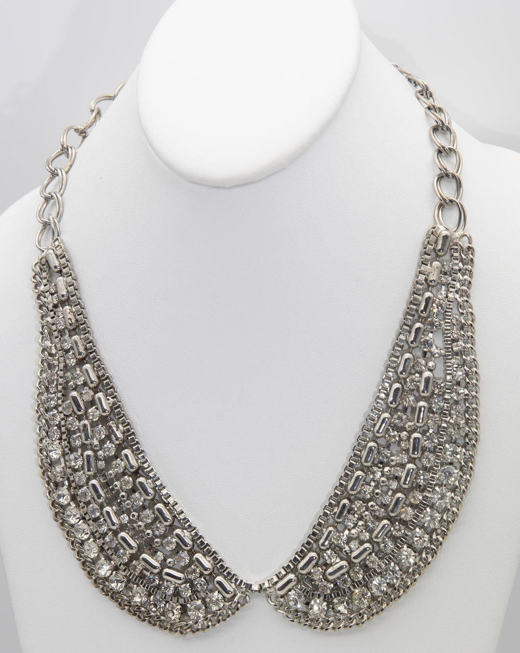 Vintage Rhinestone Collar Necklace  - JD10711