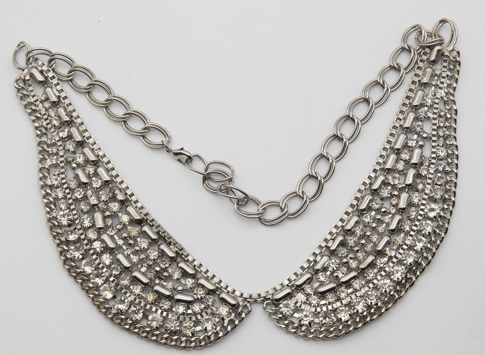 Vintage Rhinestone Collar Necklace - JD10711
