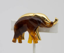 Load image into Gallery viewer, Vintage Signed LC Two Elephant Pin - JD10837