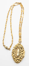 Load image into Gallery viewer, Deco Faux Gold Locket Necklace - JD10896