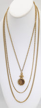 Load image into Gallery viewer, Unusual signed “Goldette” Intaglio Necklace  - JD10714