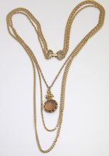 Load image into Gallery viewer, Unusual signed “Goldette” Intaglio Necklace  - JD10714