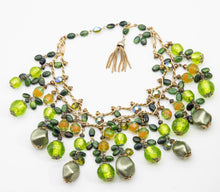 Load image into Gallery viewer, Vintage French Glass and Pearl Drop Necklace  - JD10911