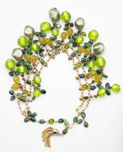 Load image into Gallery viewer, Vintage French Glass and Pearl Drop Necklace  - JD10911