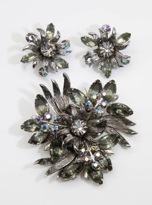 Vintage Pin and Earring Set  - JD10844