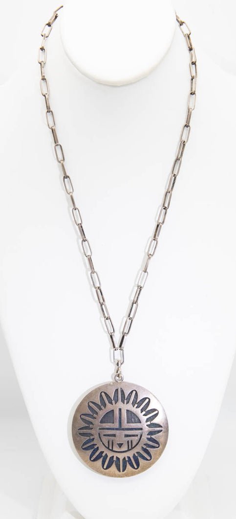 Hopi Vintage Spirit Pendant Necklace - JD11018