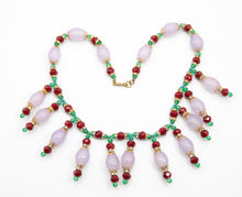 Load image into Gallery viewer, Vintage Signed Miriam Haskell French Glass Necklace - JD10599