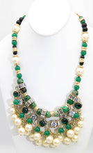 Load image into Gallery viewer, Vintage Large Multi-Stone and Pearl Necklace - JD10842