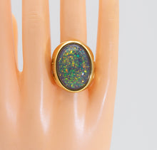 Load image into Gallery viewer, Signed KJL Faux Opal Ring - JD10632