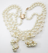 Load image into Gallery viewer, Vintage Signed La Marquise Faux Pearl Necklace - JD10699