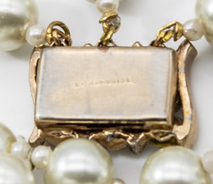 Vintage Signed La Marquise Faux Pearl Necklace - JD10699