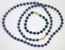 Load image into Gallery viewer, Vintage Lapis Necklace and Bracelet  - JD10721