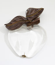 Load image into Gallery viewer, Vintage Lucite/ Wooden Leaf Pin  - JD10661