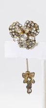 Load image into Gallery viewer, Vintage Horseshoe Signed Miriam Haskell Rose Montee Stick Pin - JD10997