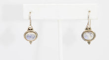 Load image into Gallery viewer, Vintage Sterling Silver Moonstone Hook Earrings - JD11015