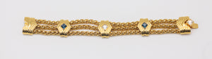 Signed Nolan Miller Decorative Multi Chain Bracelet - JD10576