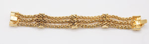 Signed Nolan Miller Decorative Multi Chain Bracelet - JD10576