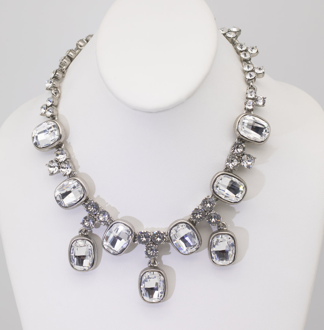 Vintage Oscar De La Renta Crystal Wedding Necklace  - JD10572
