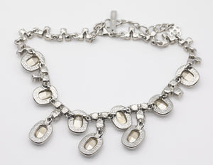 Vintage Oscar De La Renta Crystal Wedding Necklace  - JD10572