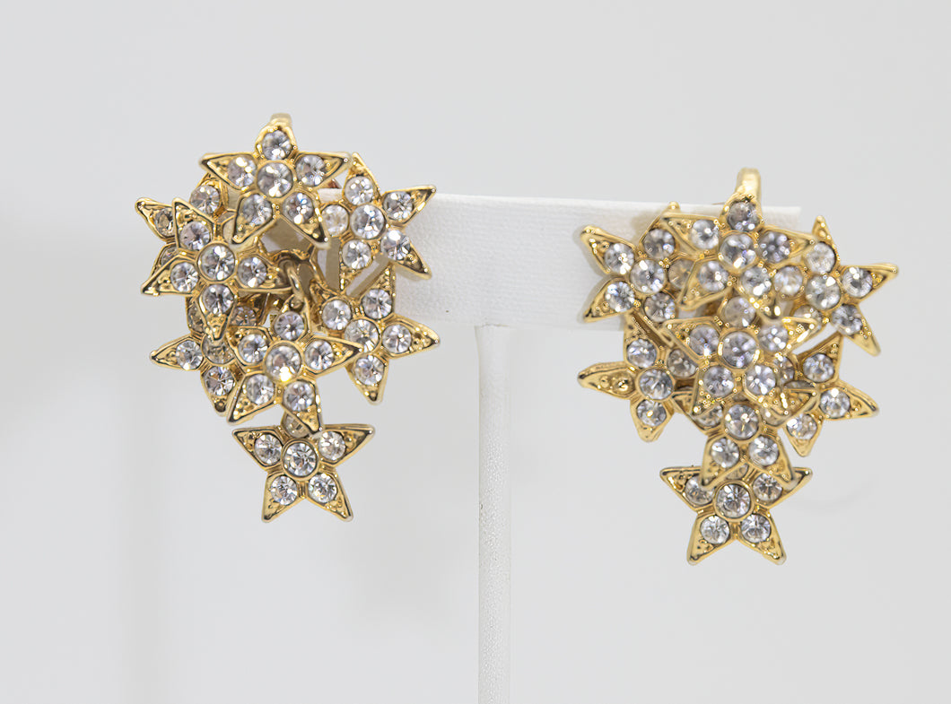 Diamond Star Dangle Earrings – ELIZABETH BUENAVENTURA