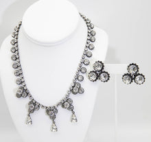Load image into Gallery viewer, Vintage Signed Austria Rhinestone Necklace and Earring Set - JD10901