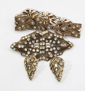 Vintage Pin, Earrings and Bracelet Set  - JD11026