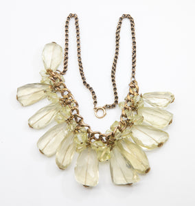 Vintage Lemon Quartz Necklace - JD10788