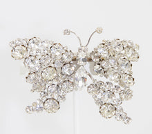 Load image into Gallery viewer, Vintage Deco Rhinestone Butterfly Trembler  - JD10803