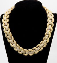 Load image into Gallery viewer, Vintage Signed SCAASI Faux Gold Crystal Necklace  - JD10569