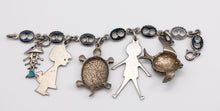 Load image into Gallery viewer, Sterling Silver Enameled Novelty Charm Bracelet - JD10585