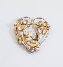 Load image into Gallery viewer, Vintage Heart Shaped Sterling Silver Pin - JD11019
