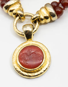 Vintage Signed Tanner Rare Necklace - JD10854