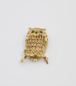 Vintage Napier Owl Brooch - JD10656
