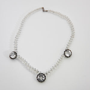 Unusual “Deco” crystal necklace  - JD10615