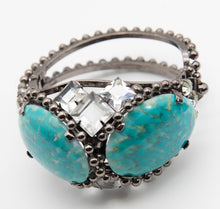Load image into Gallery viewer, Signed Robert Sorrell Turquoise Clamper Bracelet - JD10885