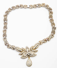 Load image into Gallery viewer, Vintage Custom Made Highly Detailed Rhinestone Necklace - JD10900