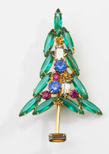 Load image into Gallery viewer, Vintage (Juliana?) Unusual Christmas Tree Pin  - JD10902