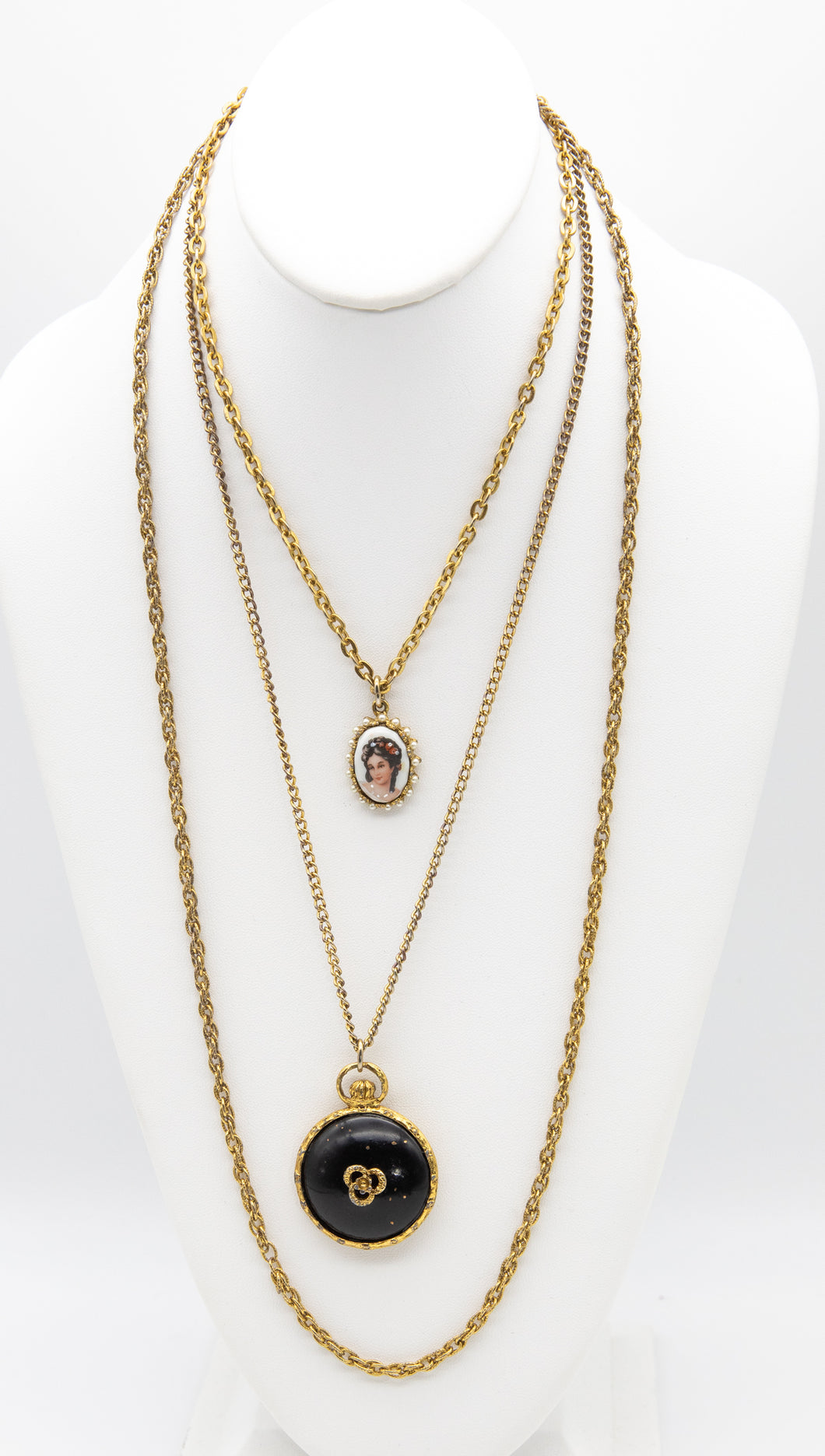 Goldette Triple Chain Necklace  - JD10598